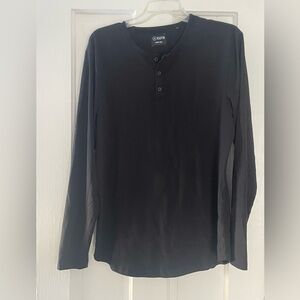 Cuts Clothing Midnight Long Sleeve Henley